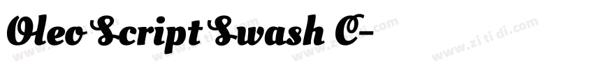 Oleo Script Swash C字体转换